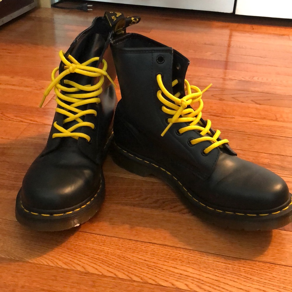 Navy blue doc martens us size 9